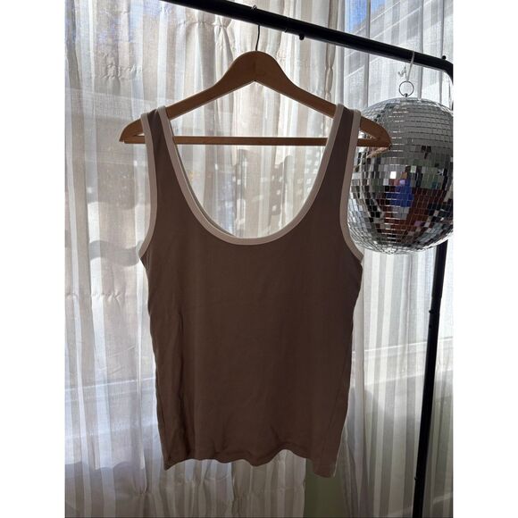Aerie Brown and White Tank - Picture 3 of 3